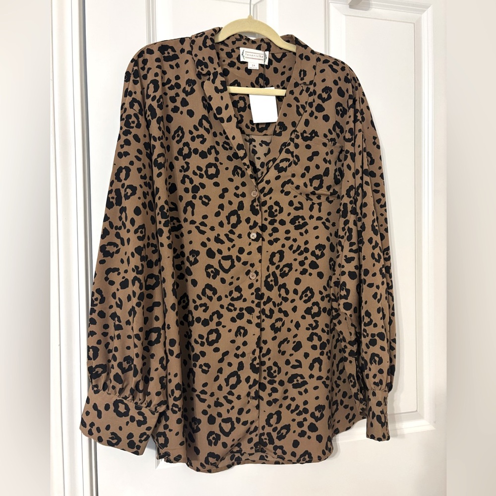 Boutique leopard blouse